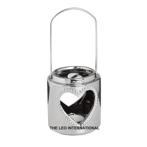 Pot à bougie unique en béton de style européen, porte-bougie en acier inoxydable pour mariage, Noël, hôtel - Product Image 5