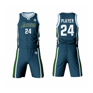 Maillot de basketball respirant grande taille, antibactérien, séchage rapide, design personnalisé sublimé, en maille, sans manches, taille élastique - Product Image 1
