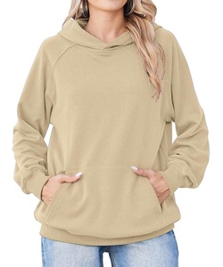 Nueva llegada de sudaderas con capucha para mujer, 100% algodón, tejidas, de invierno, manga larga, lisas, cómodas y casuales, de Bangladesh. - Product Image 1