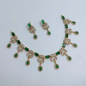 JeweleMarket 10575670BLU Ensemble de collier en diamants américains de style royal, bijoux fins de luxe, imitation perle, alliage de cuivre pour mariée - Product Image 5