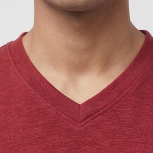 V-Neck Short Sleeve 100% Cotton T-Shirt Men Regular Fit Casual Wear Tee Men's Summer Street Style <b>TShirts</b> Mens - Product Image 5