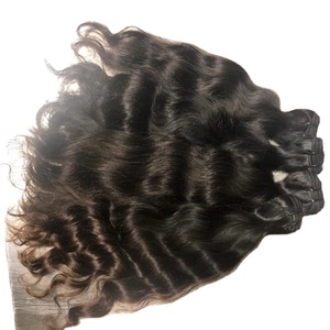 Prix de gros 100% cuticules alignées OEM personnalisé Indian Temple cheveux bruts Remy couleur naturelle faisceau de l'Inde - Product Image 2