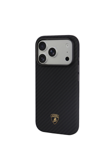 Coque de protection arrière officielle sous licence Lamborghini en fibre d'aramide spéciale compatible iPhone 17 Pro / 18 Pro 6,3'' - Product Image 2