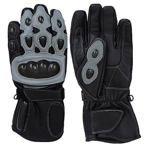 Gants d'entraînement professionnels en cuir véritable pour l'hiver, couleur noire, sécurité moto, hommes, sports de ski internationaux, personnalisés - Product Image 4