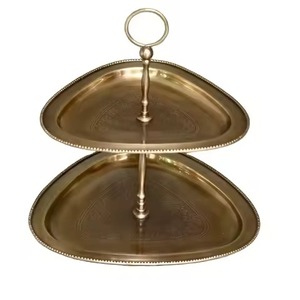 Elegant Metal 2 <b>Tier</b> <b>Cake</b> <b>Stand</b> Dessert Display Rack Cupcake Holder Wedding Party Table Centerpiece Home Decor - Product Image 1