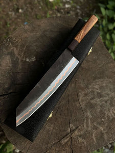 Wholesale Custom Handmade Carbon Steel Shantou Copper San Mai <b>Kitchen</b> Chef <b>Knife</b> w/ Wood Handle – Japanese <b>Kitchen</b> Chef Tool - Product Image 5