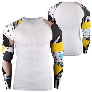 Custom Print UV Clothing Rush Guard Sun Protection Clothing <b>Men</b> <b>Compression</b> Shirt UPF 50 Rashguard <b>Men</b> Rash <b>Vests</b> Rash Guard - Product Image 6