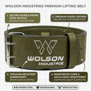 Professional Gym Leather <b>Belt</b> for Deadlift Squat Training and Bodybuilding Workouts Training Support <b>Exercise</b>. - Product Image 2