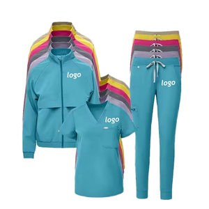 Uniformes de Enfermería Elegantes con Cuello en V y Manga Corta, los Más Vendidos del 2025, Conjuntos de Uniformes Médicos Personalizados con Etiqueta Privada para Mujer, Blusas de Hospital - Product Image 5