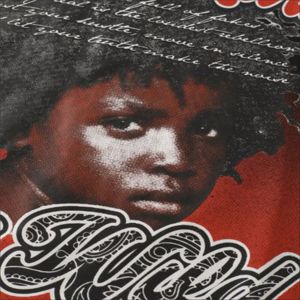 T-shirt surdimensionné pour homme en coton 100% Terry imprimé DTG personnalisé, style streetwear, mode estivale, style Raim Stone - Product Image 6