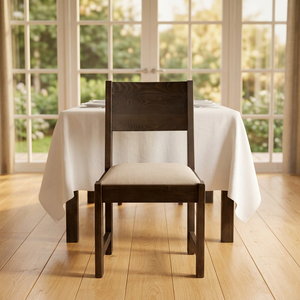 Chaise de salle à manger en bois rembourrée moderne avec dossier confortable pour hôtel, restaurant, mobilier - Product Image 6