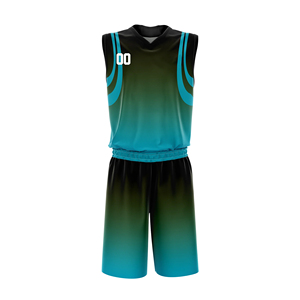 Conjunto de Uniforme de Baloncesto Sublimado con Degradado Personalizado, Transpirable, de Secado Rápido, para Entrenamiento Deportivo en Equipo, Camiseta de Baloncesto para Hombre - Product Image 3