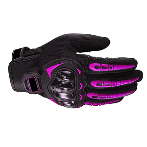 Guantes Deportivos de Motociclismo hasta la Muñeca, Negros y Morados, Material PU, Transpirables, para Ciclismo y Uso en Exteriores, Cuatro Estaciones, Dedos Completos, Gran Venta - Product Image 5