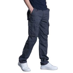 Pantalon de travail multi-poches pour hommes, style streetwear, décontracté, cargo, pour la mode masculine - Product Image 1