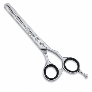 Ciseaux professionnels pour la retouche des cheveux, design floral, en acier inoxydable, ciseaux texturisants - Product Image 1
