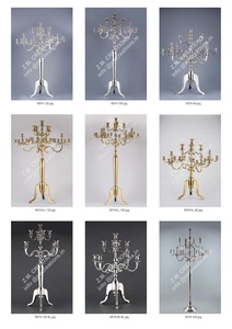 Candelabro Alto de Metal para 5 Velas, Color Negro, Hecho a Mano, Decoración para Bodas, Hogar y Navidad, Centro de Mesa - Product Image 5