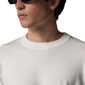 Men <b>Neutral</b> Fine Gauge Knit Long Sleeve T Shirt Crew Neck Lightweight Cotton Casual Streetwear Fashion Top - Product Image 3