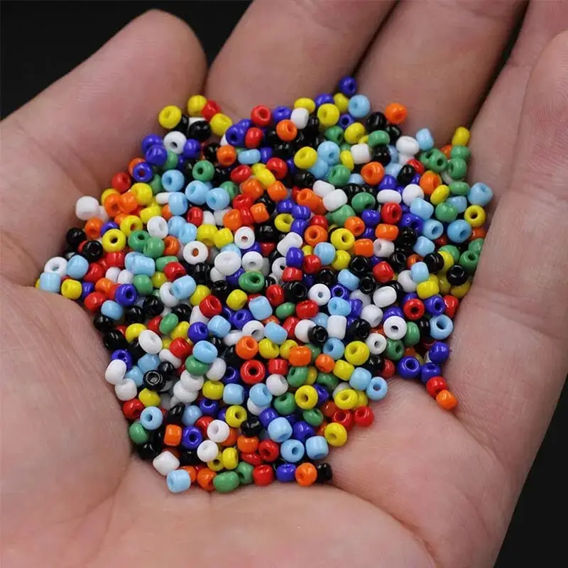 2000 Uds 2mm perlas de imitación cuentas checas cuentas de semillas de cristal para fabricación de joyería pendiente collar pulsera hecho a mano DIY