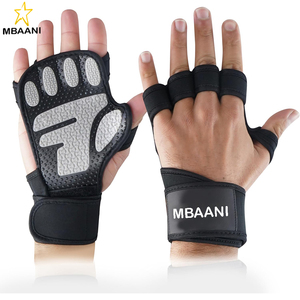 Guantes para Levantamiento de Pesas, Ejercicio, Cross Training, Fitness, Dominadas, Guantes Acolchados para Levantamiento de Pesas en Gimnasio con Soporte para Muñeca - Product Image 1