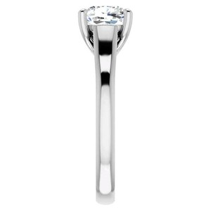 Cushion Cut 7MM Moissanite Prong Set <b>Solitaire</b> <b>Ring</b> 925 Sterling <b>Silver</b> 18K Gold Plated Luxury Engagement Wedding Promise <b>Ring</b> - Product Image 2