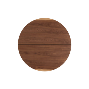 Mesa de Centro Redonda Moderna y Minimalista de Madera de Teca Sólida con Elegante Estante Abierto para Almacenamiento, Mueble Ahorrador de Espacio para Sala de Estar - Product Image 3