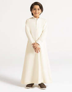 Eid Outfit Long Sleeve Children Prayer Wear Clothing Islamic Traditional Eid Ramadan Outfit Children Thobe Custom Colors & Size - Product Image 4