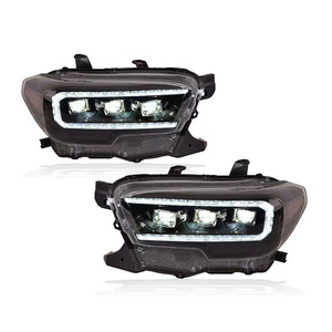 Faros Delanteros LED Triples Maictop para <span class=keywords><strong>Toyota</strong></span> <span class=keywords><strong>Tacoma</strong></span> 2016-2023, Par de Faros Modificados, Proveedor de Piezas de Iluminación Exterior - Product Image 4