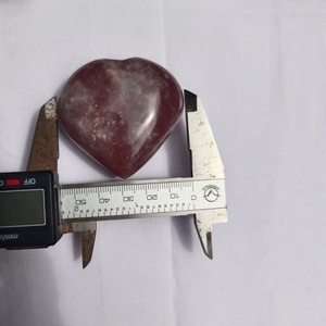 Premium Strawberry Quartz Heart Stone | Natural Polished Crystal Heart for Energy Healing, Gifts & <b>Bulk</b> Supply - Product Image 4