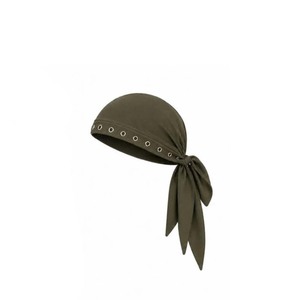 Body moulant vert olive pour femme avec col halter, foulard à nouer, détails rivets, sans manches, extensible, sexy, pour le printemps et l'été - Product Image 4