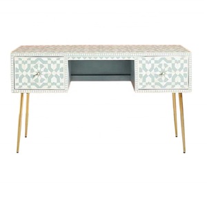 ILAHI's Bone Inlay <b>Table</b> Modern Design Agate Detailing Storage Portable Home Furniture - Product Image 6