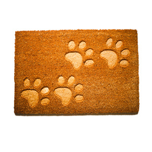 Alfombra de Entrada CocoPaw de Fibra de Coco Natural con Reverso de PVC, Alfombra Decorativa con Patrón para Interiores y Exteriores, Uso Doméstico - Product Image 1