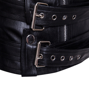 Veste en cuir pour homme, tendance et décontractée, idéale pour l'hiver, séchage rapide, respirante, plusieurs couleurs, veste en cuir pour homme - Product Image 4