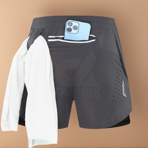 Sportswear Athletic Active Men's Sports Shorts Quick Dry Breathable Mens Workout Shorts Double <b>Layer</b> Running Gym Shorts Men - Product Image 4