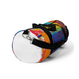 Top Trending Unisex Gym Duffel <b>Bag</b> Patchwork Pattern Polyester 20-<b>30L</b> Zipper Closure Adjustable Strap Soft Handle Durable Casual - Product Image 3