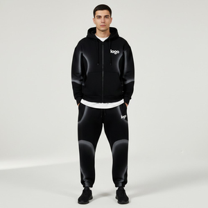 Conjunto Deportivo Eyre Sports Wear OEM con Logotipo Personalizado, Sudadera con Capucha y Pantalones de Chándal con Estampado Degradado, 2 Piezas - Product Image 3