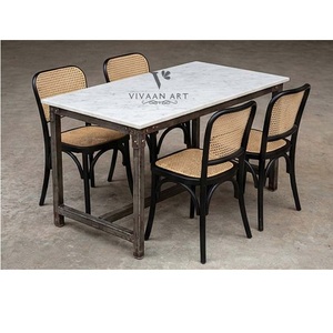 Juego de Mesa y Sillas de Comedor de Madera de Lujo, Muebles Elegantes para el Hogar, Restaurante, Cafetería y Hotel - Product Image 4