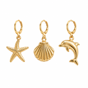 Nautical-Style Starfish Keychain Gold-Plated Alloy Clasp Cartoon-Style Enamel Bag Charms for Beach Lovers Fashionable Accessory - Product Image 1