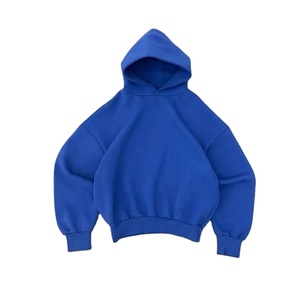 Compre 2025 nuevo logotipo personalizado al por mayor de alta calidad Sudadera con capucha en blanco de peso pesado diseño personalizado de gran tamaño hombres Boxy recortada sudaderas con capucha 2025 - Product Image 6
