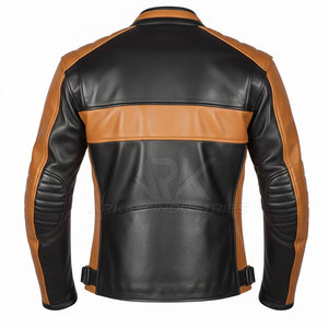 Chaqueta de cuero para motocicleta para hombre, diseño personalizado con tu propio logo, impermeable, informal. - Product Image 2