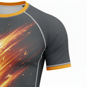 T-shirt de compression à manches courtes de qualité supérieure, sublimé, respirant, coutures durables, MMA, BJJ, surf, design personnalisé - Product Image 5