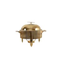 Chauffe-Plat de Luxe avec Lampe Chauffante, Plat de Service en Acier Inoxydable, Distributeur de Soupe, Support de Service pour Traiteur, Hôtel, Restaurant EliteX