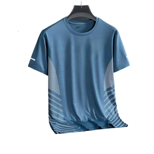 เสื้อยืดผู้ชาย พรีเมียม ผ้าฟลีซ แห้งเร็ว สำหรับออกกำลังกาย ผู้ผลิต OEM โรงงาน ผู้ค้าส่ง ผู้จัดจำหน่าย ปากีสถาน - Product Image 3