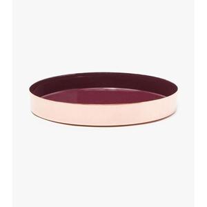 Plateau décoratif en émail rose, sans danger pour les aliments, plateaux de service et plats, fournitures de restauration - Product Image 1