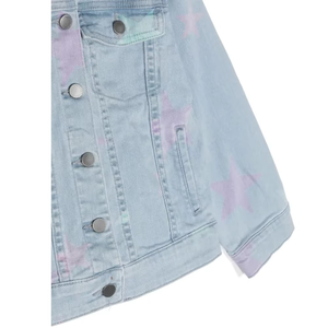 Chaqueta Vaquera con Estampado de Emoji Sonriente para Niñas, Diseño Moderno y Estilo Urbano, Precio Accesible y Último Diseño en Ropa para Niñas - Product Image 3