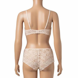 Bikini en dentelle crochetée pour femme, 100% fibre de bambou, antibactérien, taille haute, motif léopard, doux, confortable, respirant, sexy - Product Image 3
