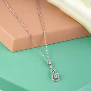 จี้ทองคำสไตล์วินเทจ Purecarat ประดับเพชรทรงลูกแพร์ เครื่องประดับอัญมณีชั้นดี ดีไซน์หรูหรา - Product Image 1