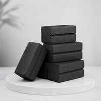 Charbon de coco 100% naturel en briquettes pour chicha et narguilé, qualité supérieure, forme Nuvo et faible teneur en cendres