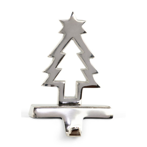 Soporte de metal plateado creativo para calcetines de Navidad al por mayor, para decoración de chimenea, gancho para colgar calcetines navideños, precio bajo - Product Image 1