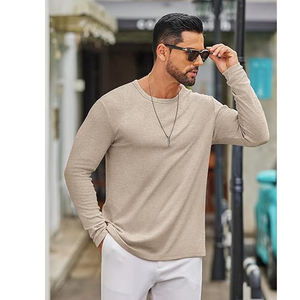 Nueva Camiseta Deportiva para Hombre, Camiseta Ajustada de Gimnasio para Otoño, Camiseta de Culturismo, Camiseta Deportiva de Manga Larga con Dobladillo Curvo - Product Image 4