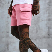 Nouvel Arrivage Short Cargo Homme Style Urbain Uni Séchage Rapide 100% Polyester Respirant Doublure Polaire Confortable Taille Élastique Long